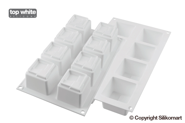 4 KUADRO SILICONE MOULD 60x60 H 50MM W  1 UD