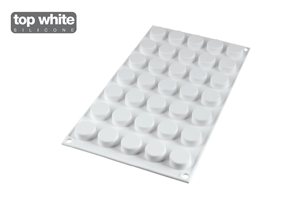MIRCO ROUNDS WHITE SILICONE MOULD N35  1 UD