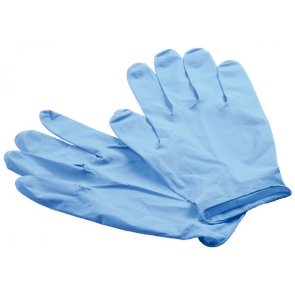 GUANTES NITRILO AZUL C. ROLDAN P/100 UDES.