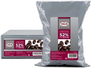 COBERTURA NEGRA 52% CHOCOLATES VALOR  1KG